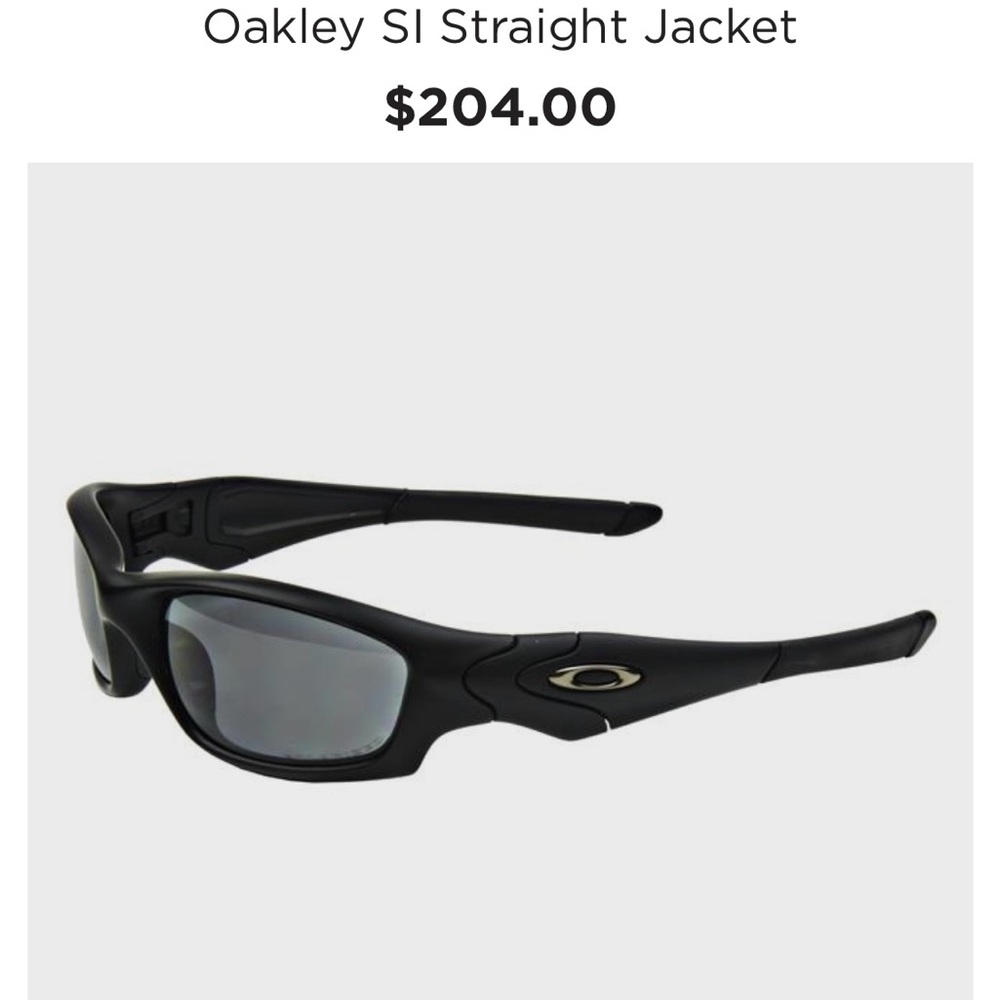 Oakley SI Straight Jacket Sunglasses - Black